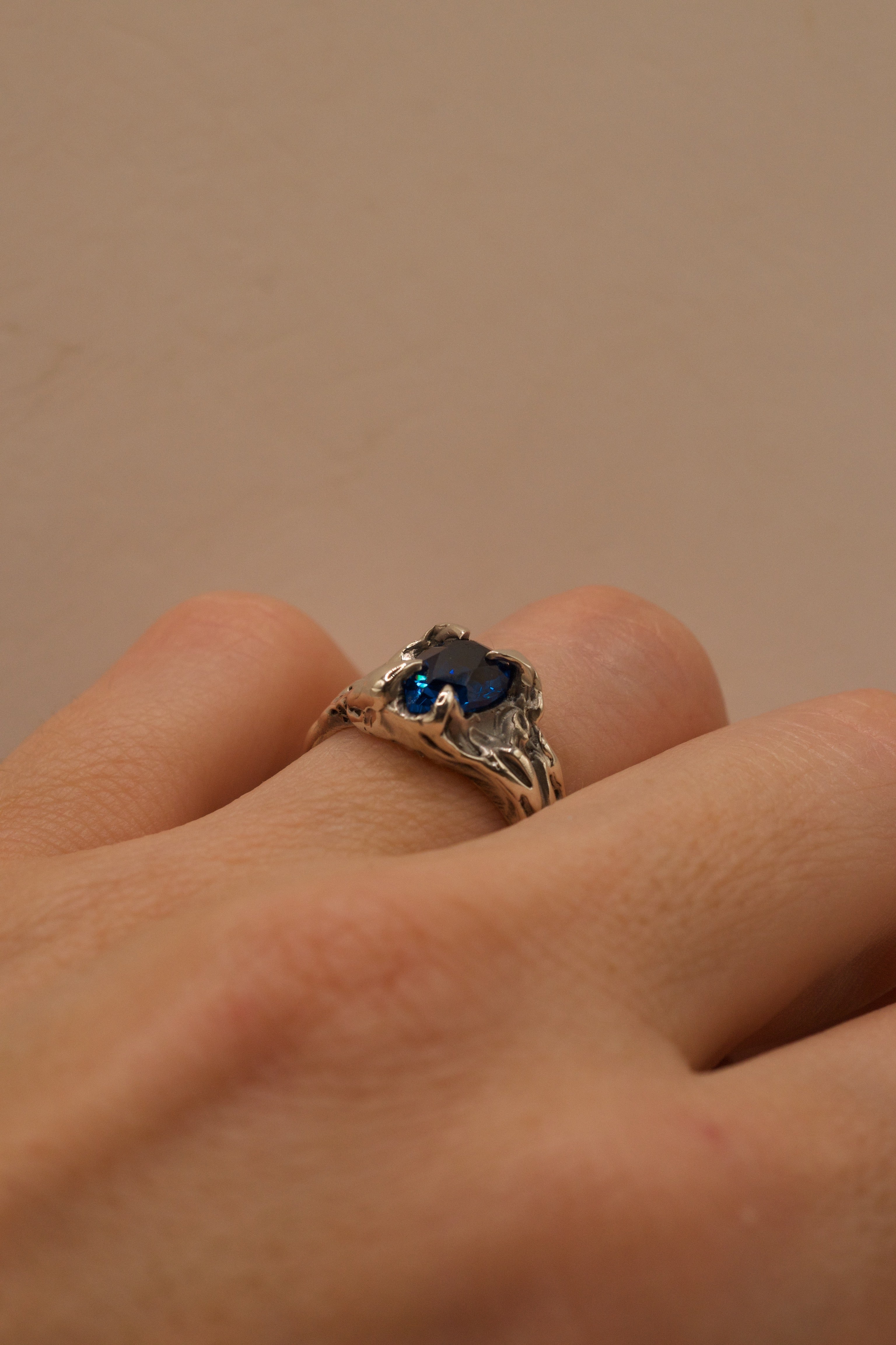Lost Wax Silver Ring - "Frost" | Handmade, Ready to Ship