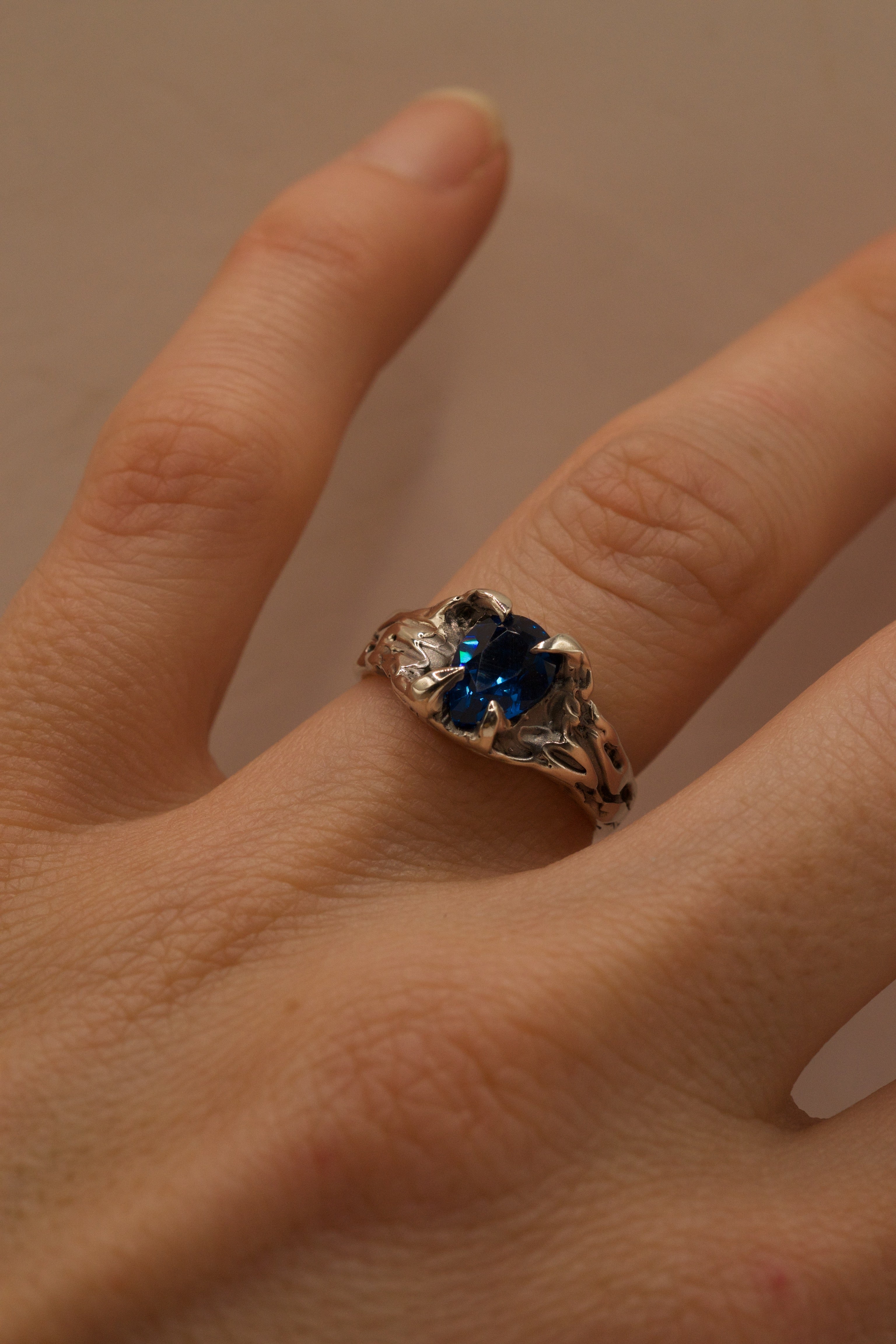Lost Wax Silver Ring - "Frost" | Handmade, Ready to Ship