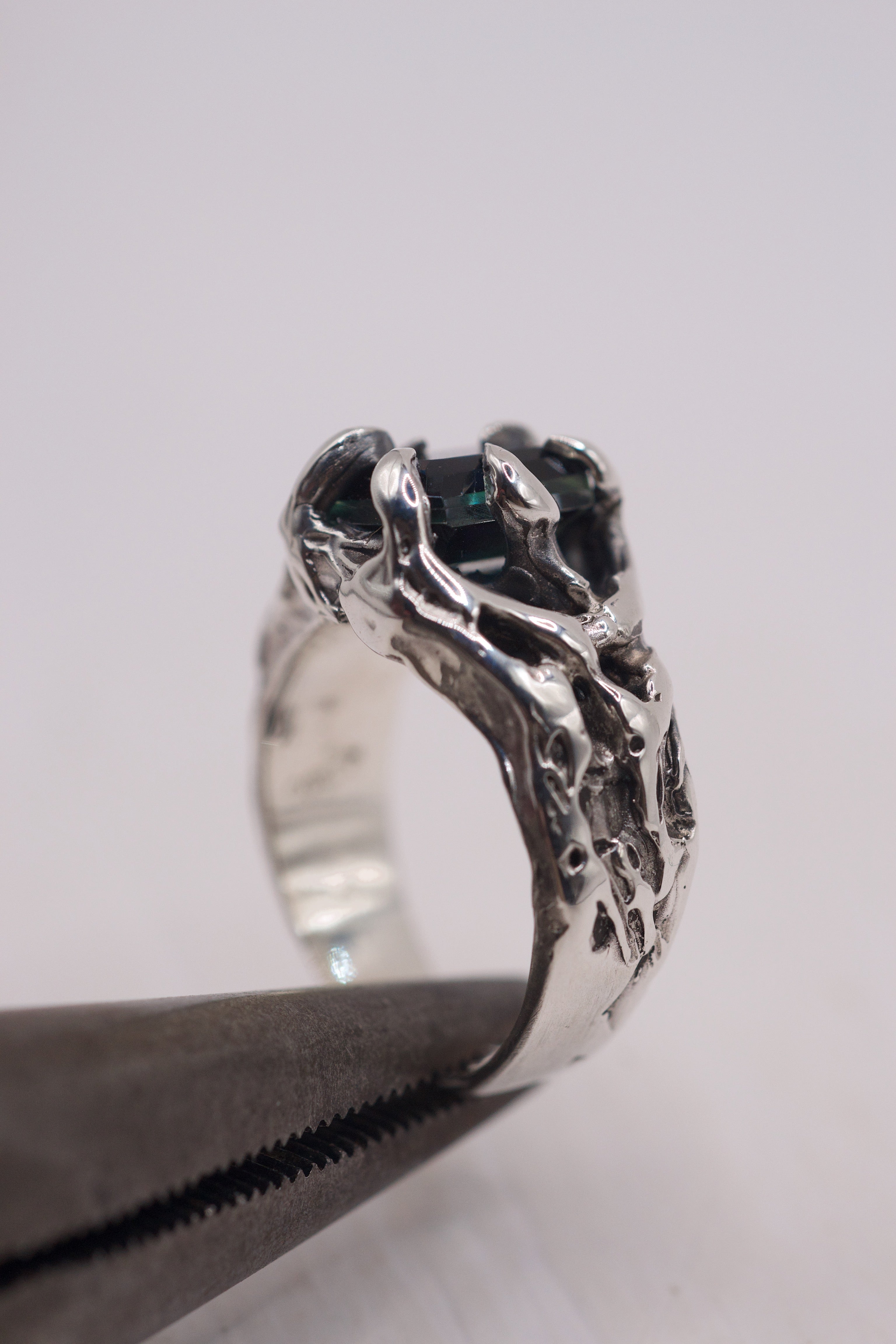 Lost Wax Silver Ring - "Silver Lace" | Handmade, Ready to Ship