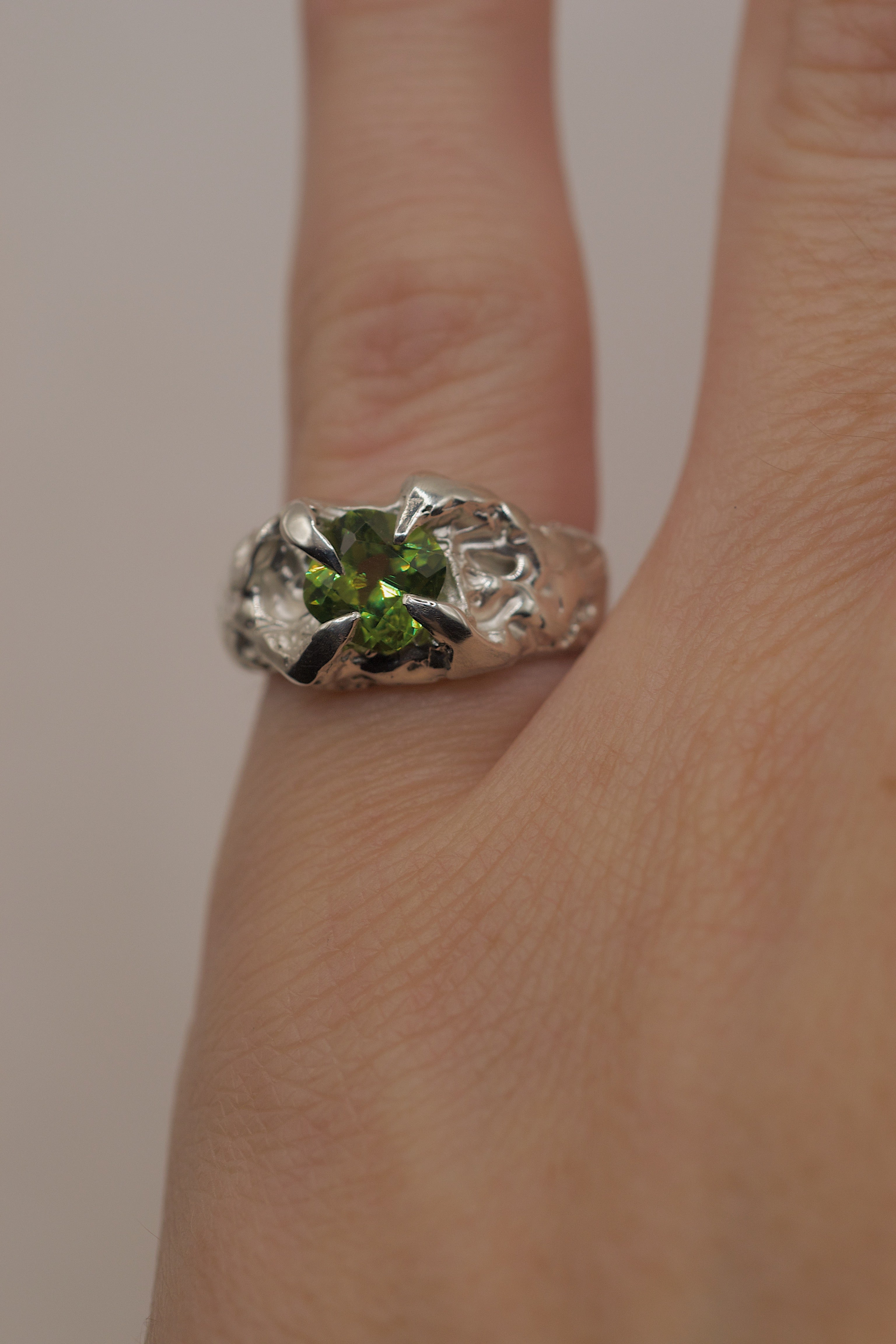 Lost Wax Silver Ring - "Fern" | Handmade, Ready to Ship