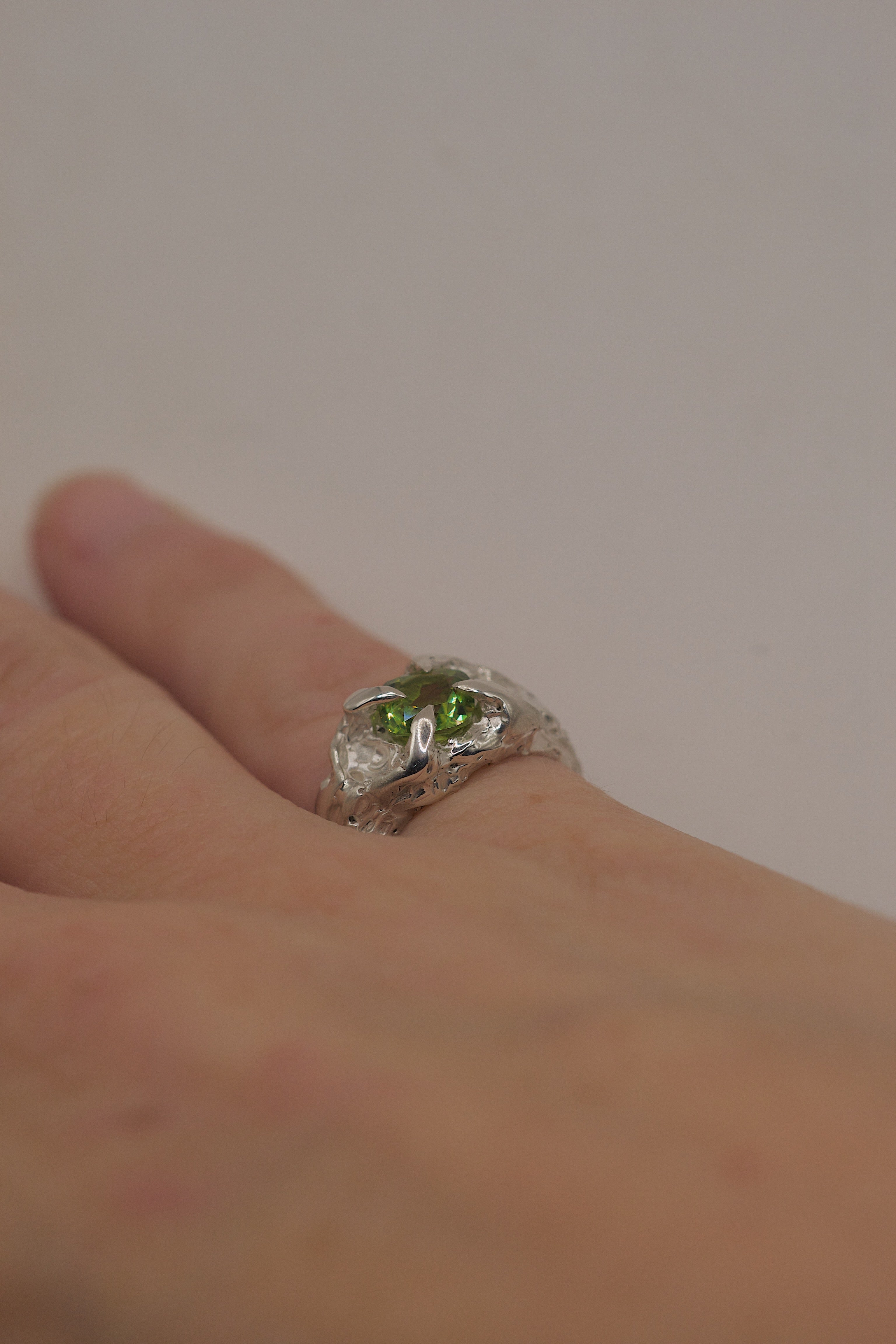 Lost Wax Silver Ring - "Fern" | Handmade, Ready to Ship