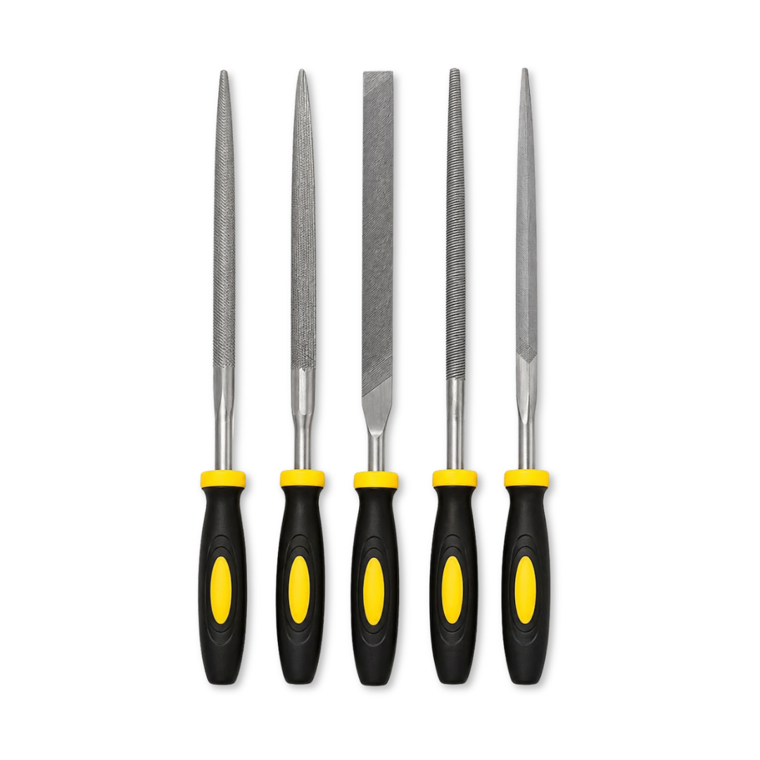 Jewellery files used for shaping and smoothing wax in jewellery making