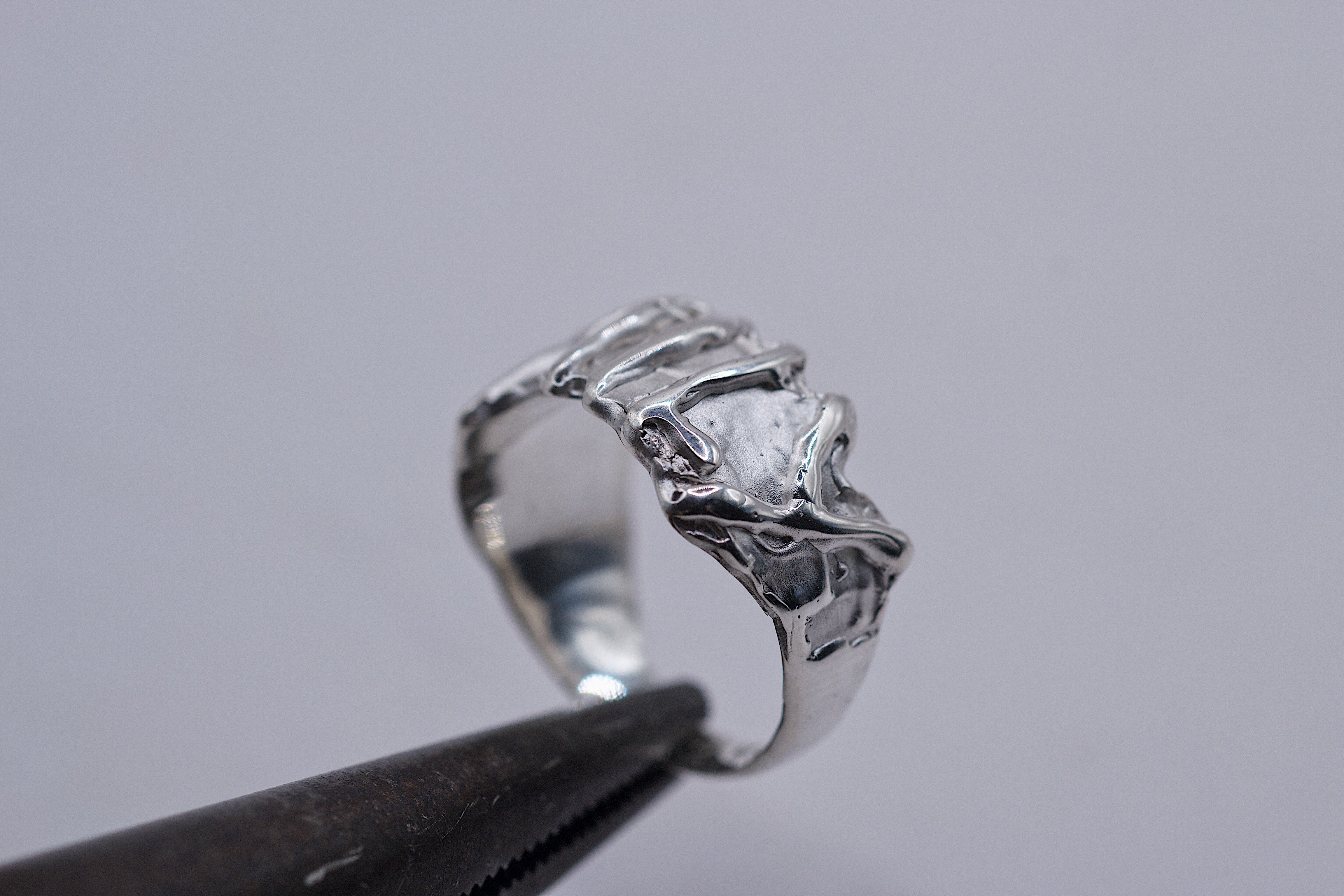 Lost Wax Silver Ring - Personalised | Handmade, Made to Order