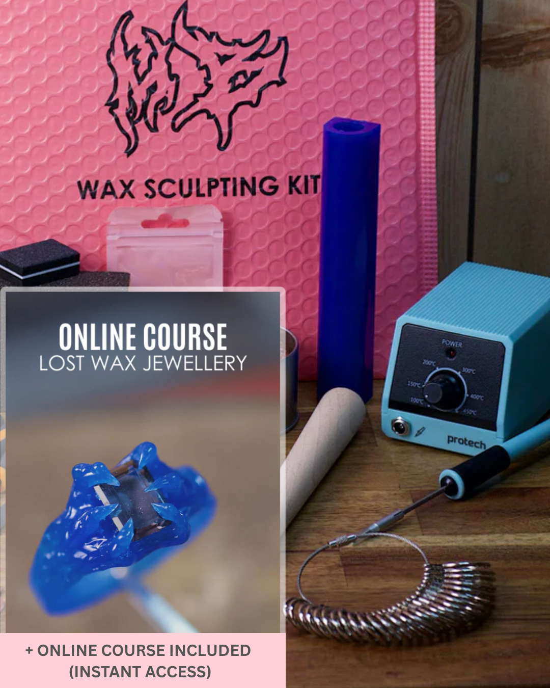 Lost Wax Jewellery Making Kit for Beginners (Stage 1: Wax)