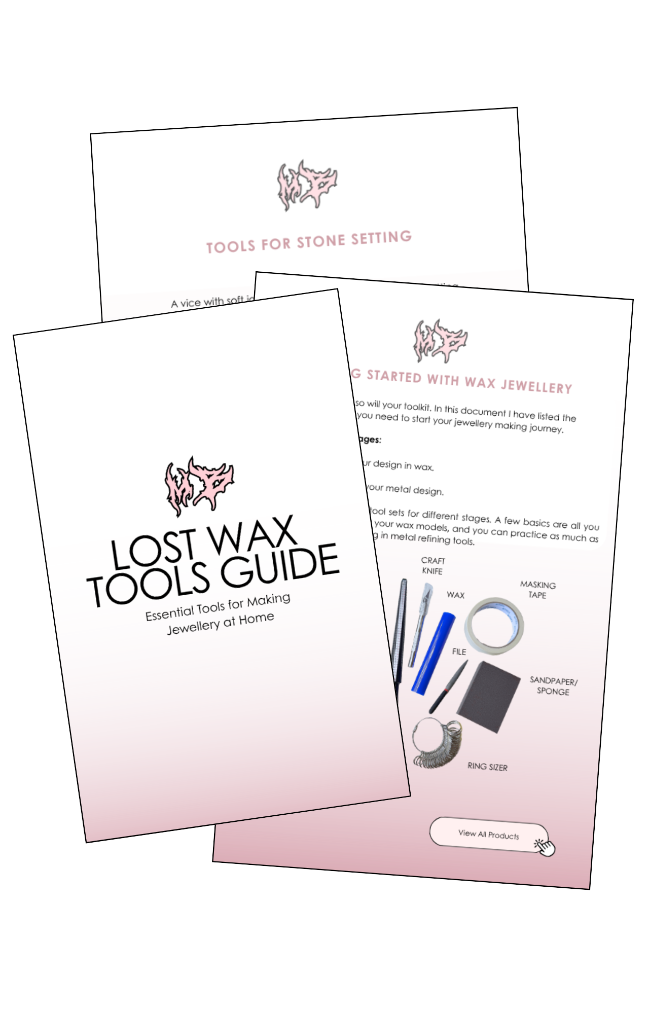 downloadable pdf guide for lost wax jewellery making. a free guide on what tools you should buy to start making jewellery with wax