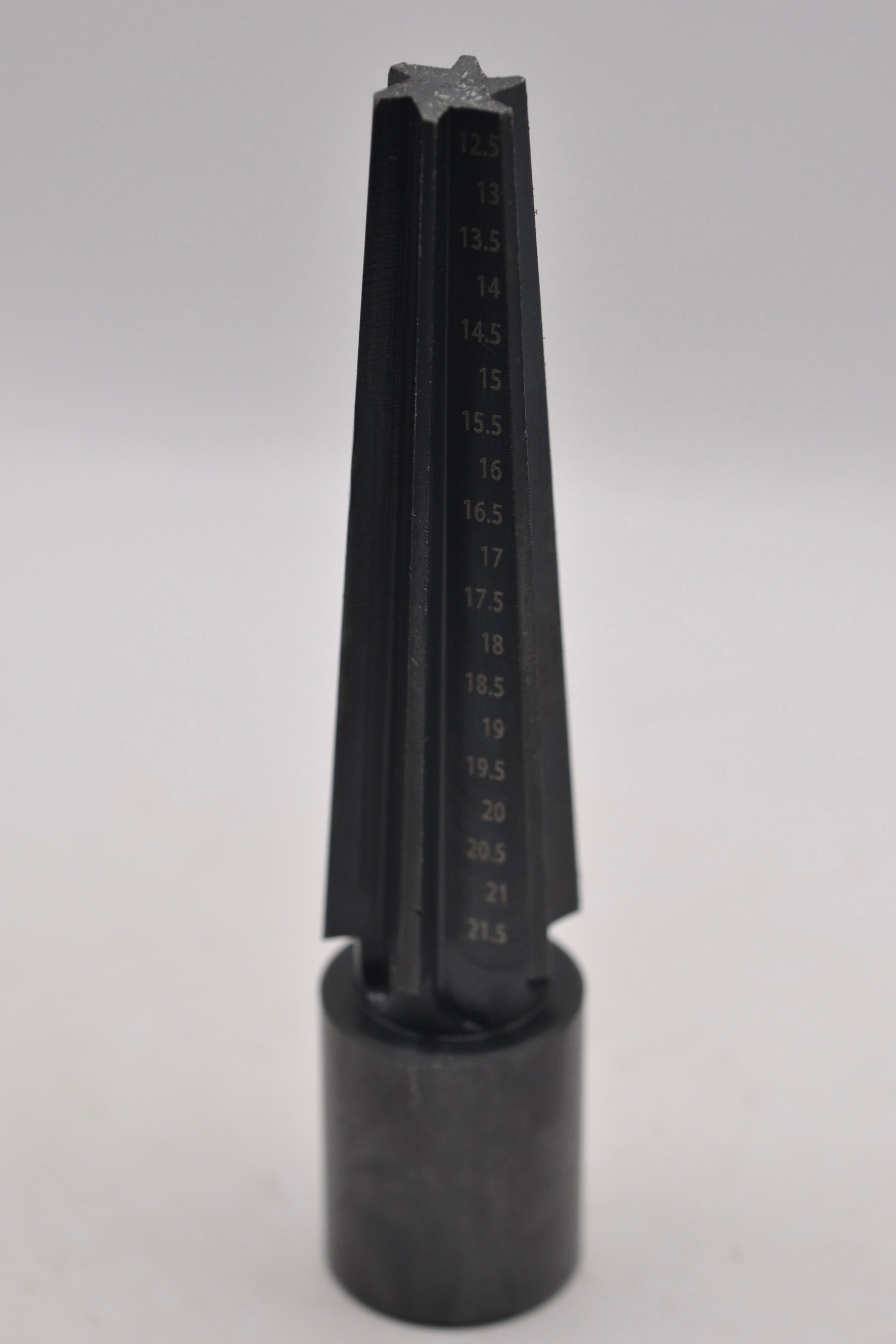 upright image of black metal wax carving mandrel