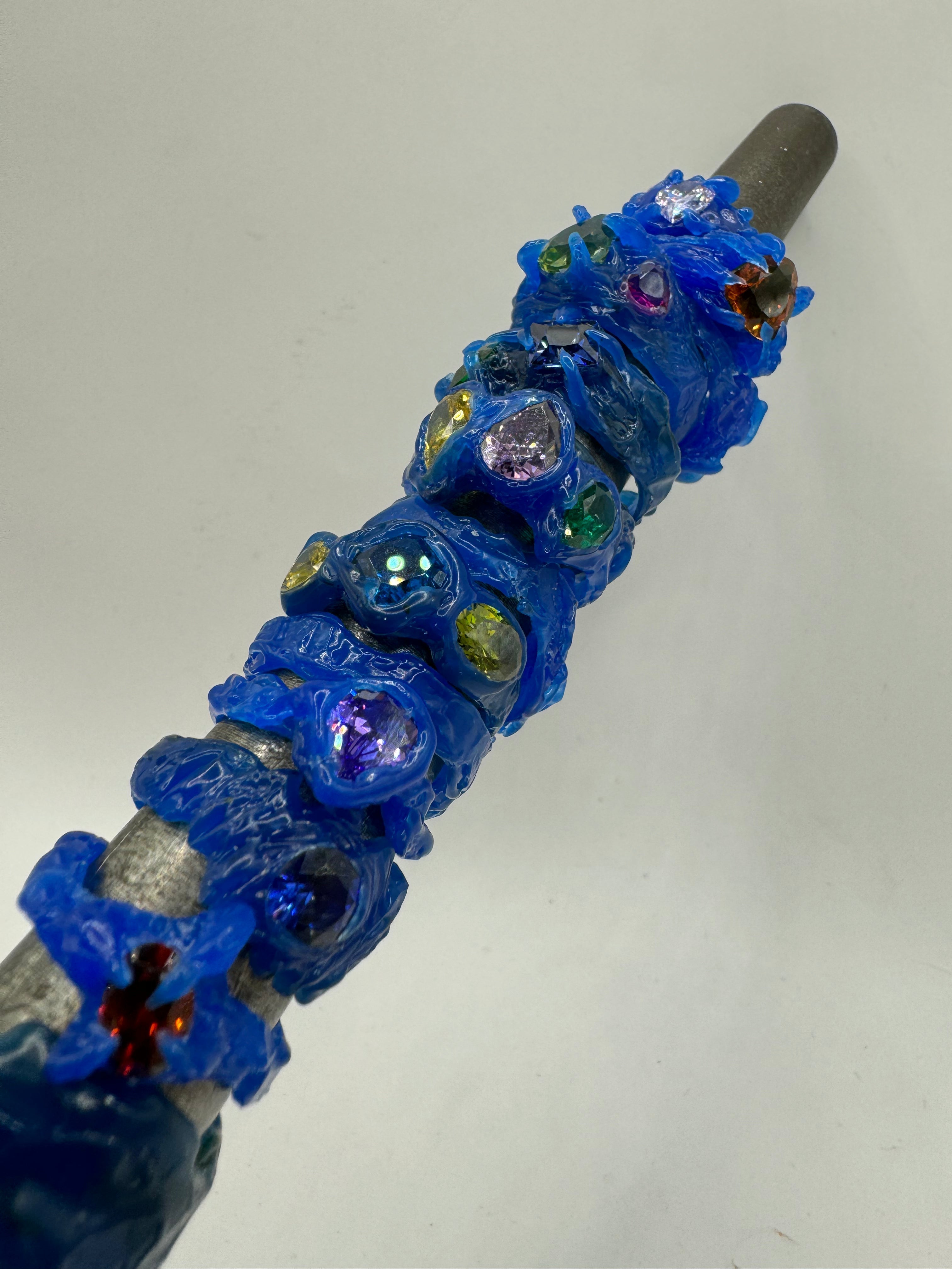 Wax carving jewellery design made using the lost wax casting process, showing an organic wax ring sculpted by hand before being sent to a casting house.