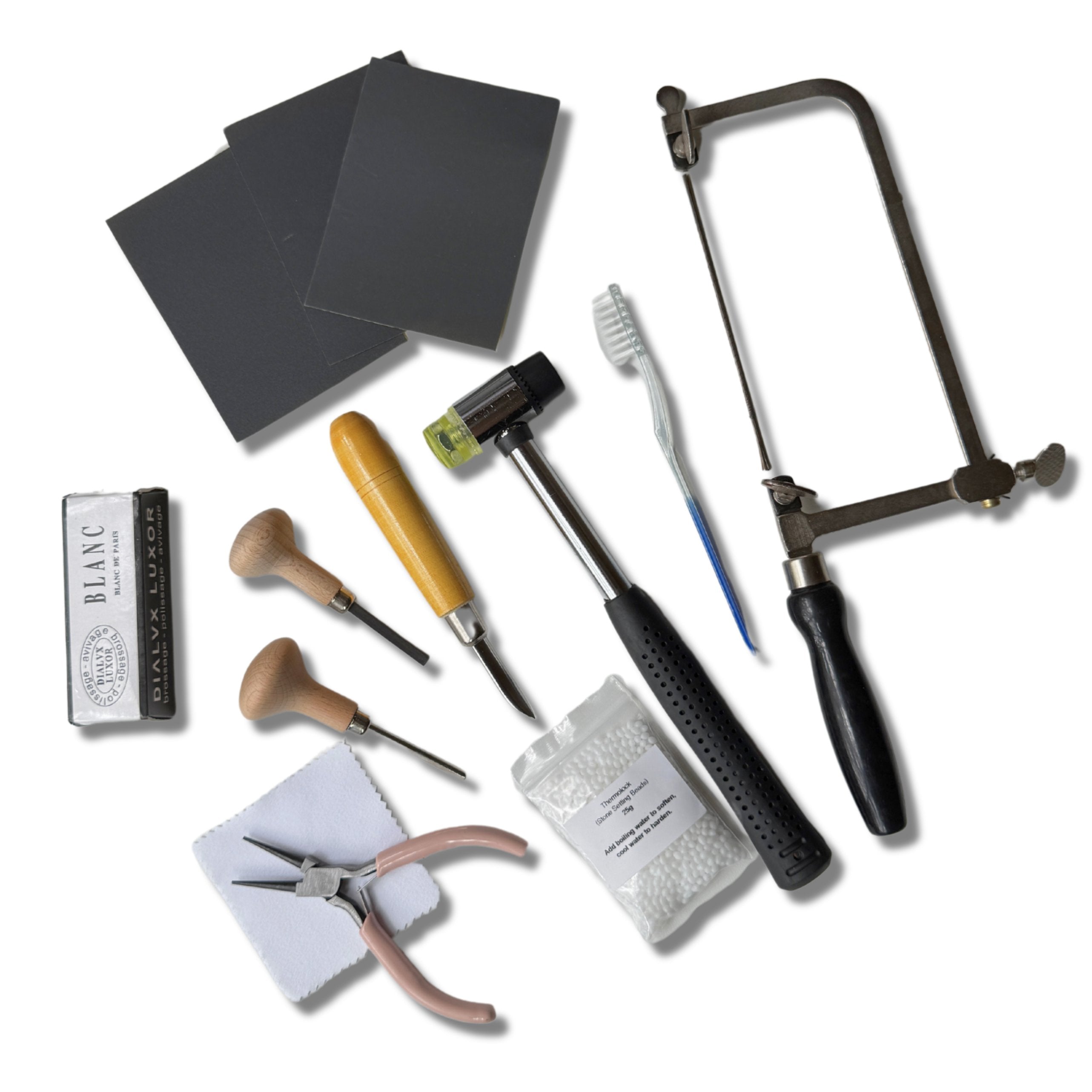 Essential wax carving tools for beginner jewellery makers.