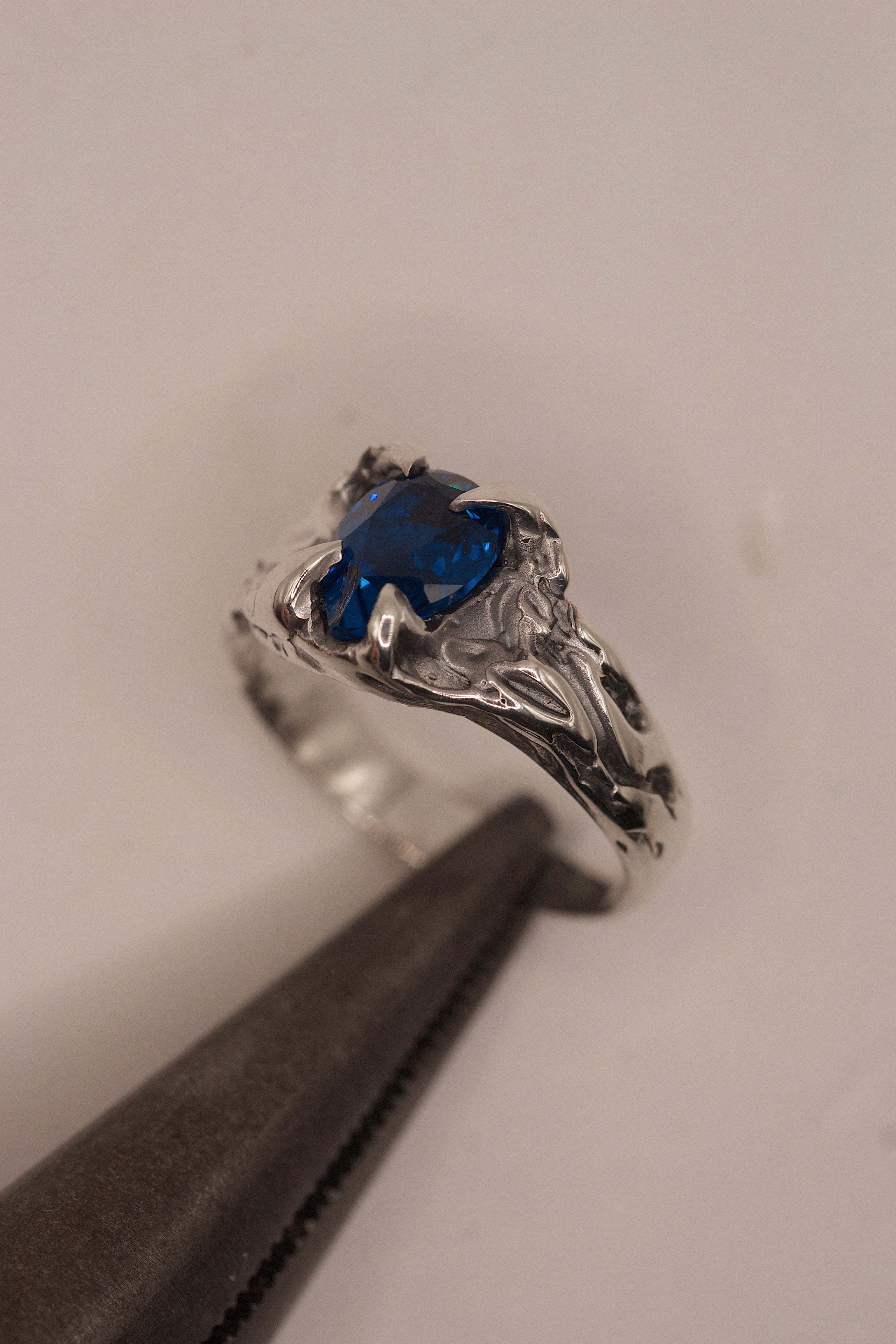 Lost Wax Silver Ring - "Frost" | Handmade, Ready to Ship