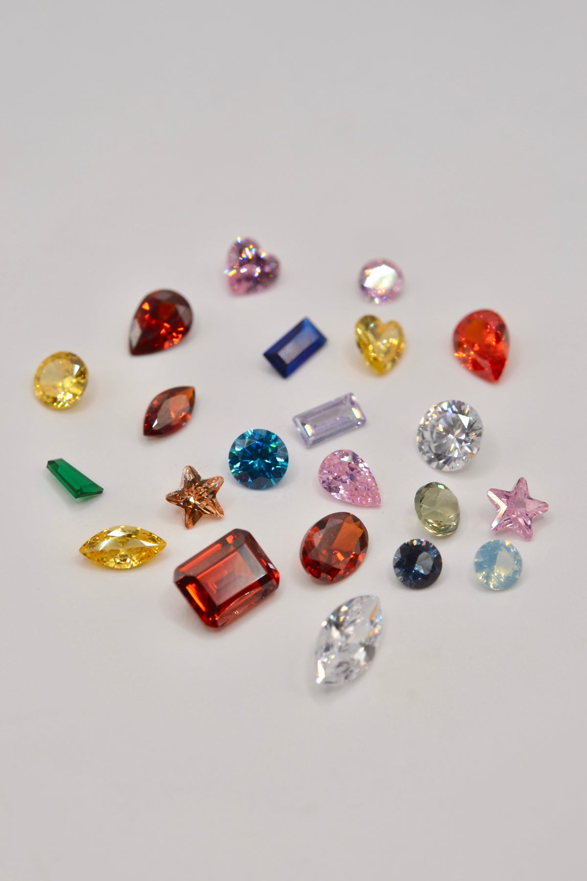 Rainbow Burst Gemstone Pack | 22 Mixed CZ & Nano Stones