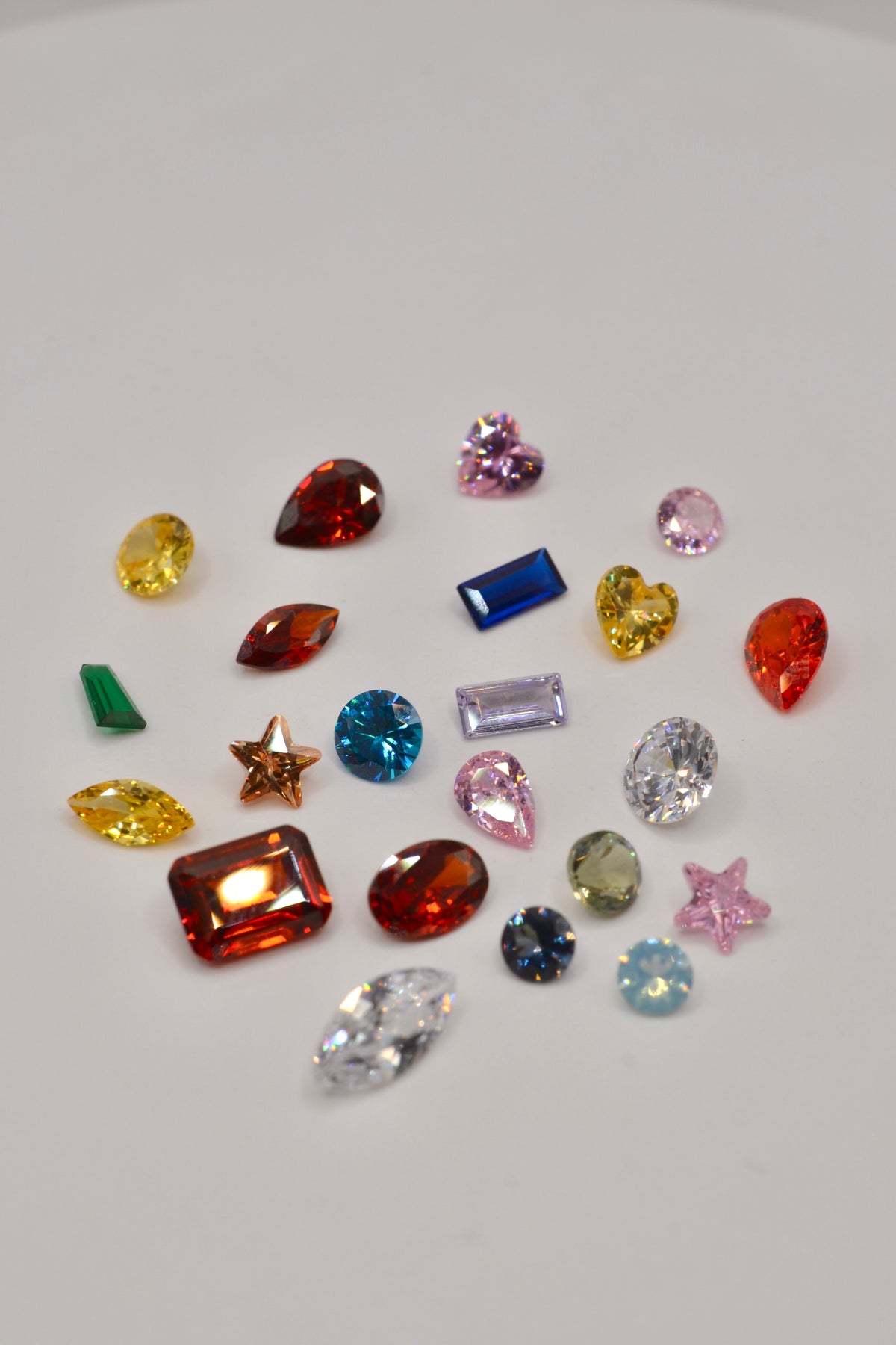Rainbow Burst Gemstone Pack | 22 Mixed CZ & Nano Stones
