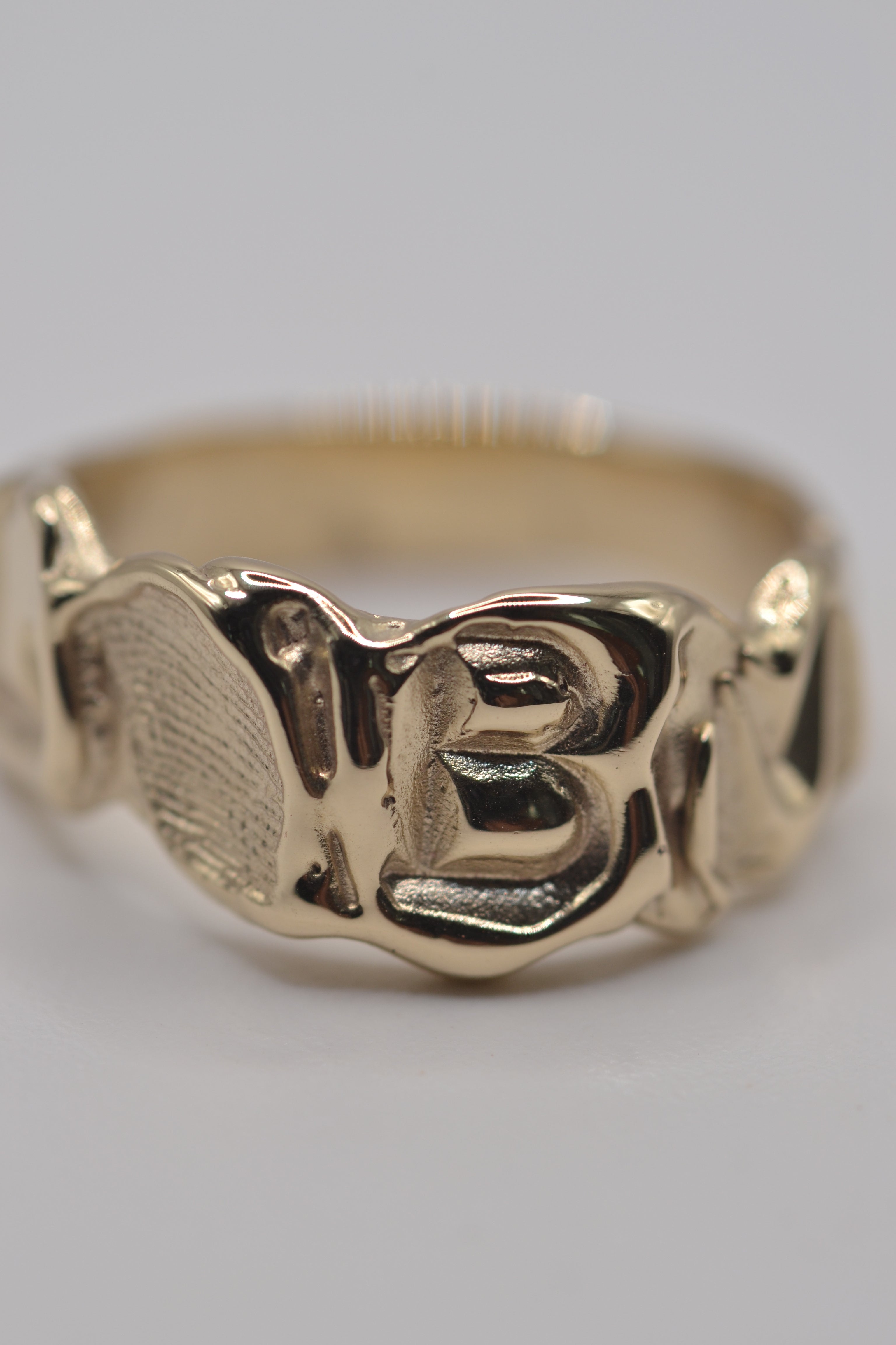 Lost Wax Cast Ring | Molten Personalised Band