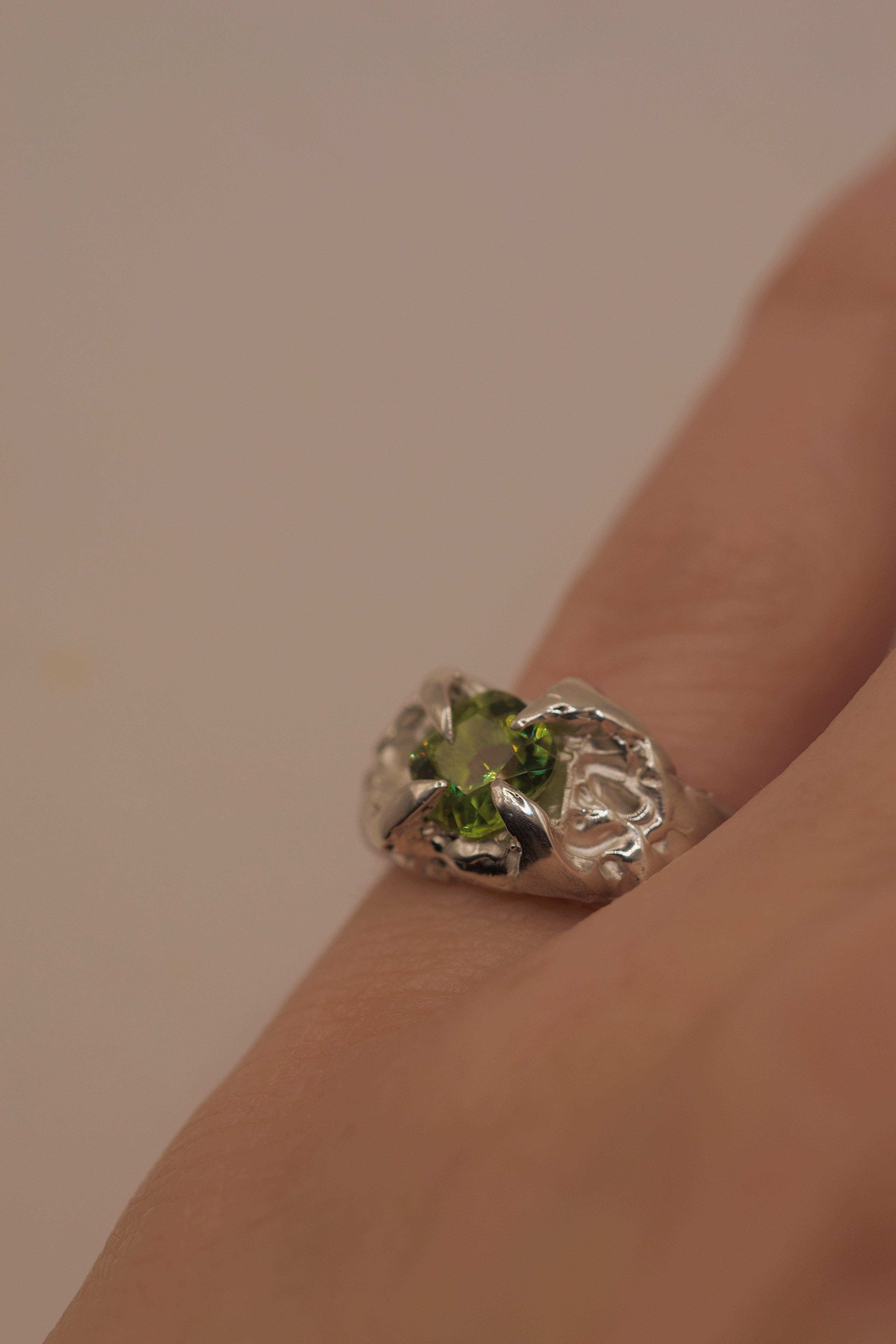 Lost Wax Silver Ring - "Fern" | Handmade, Ready to Ship