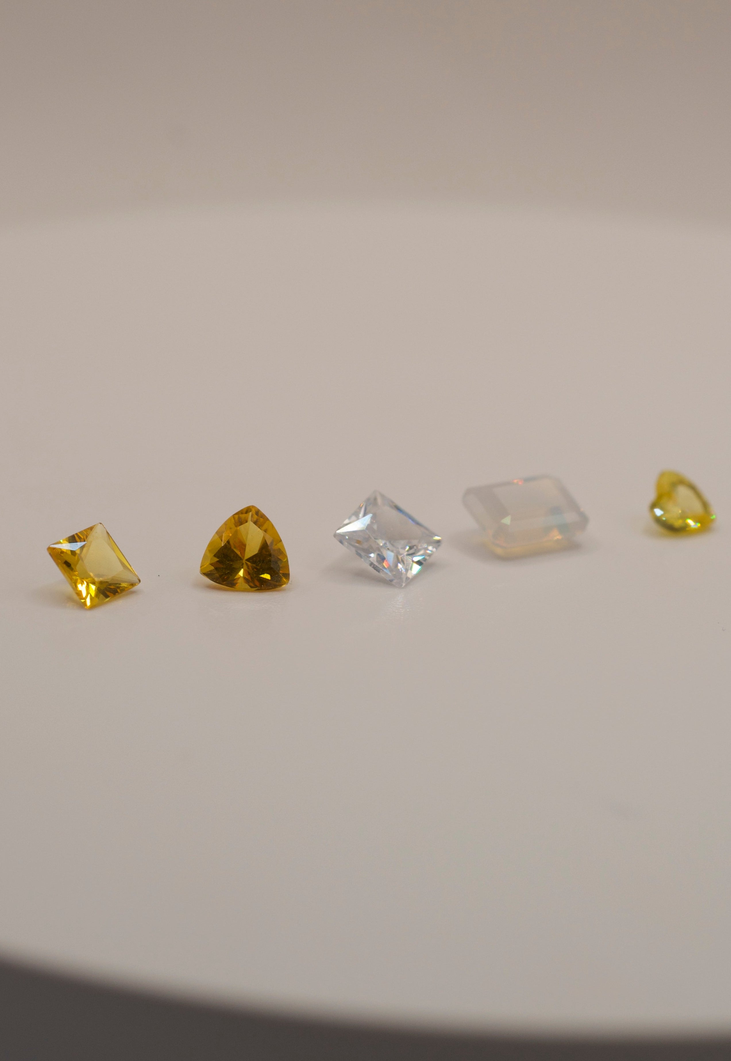 Loose gemstones for casting in place with lost wax method. Perfect for creating handmade rings and pendants with unique organic designs.
