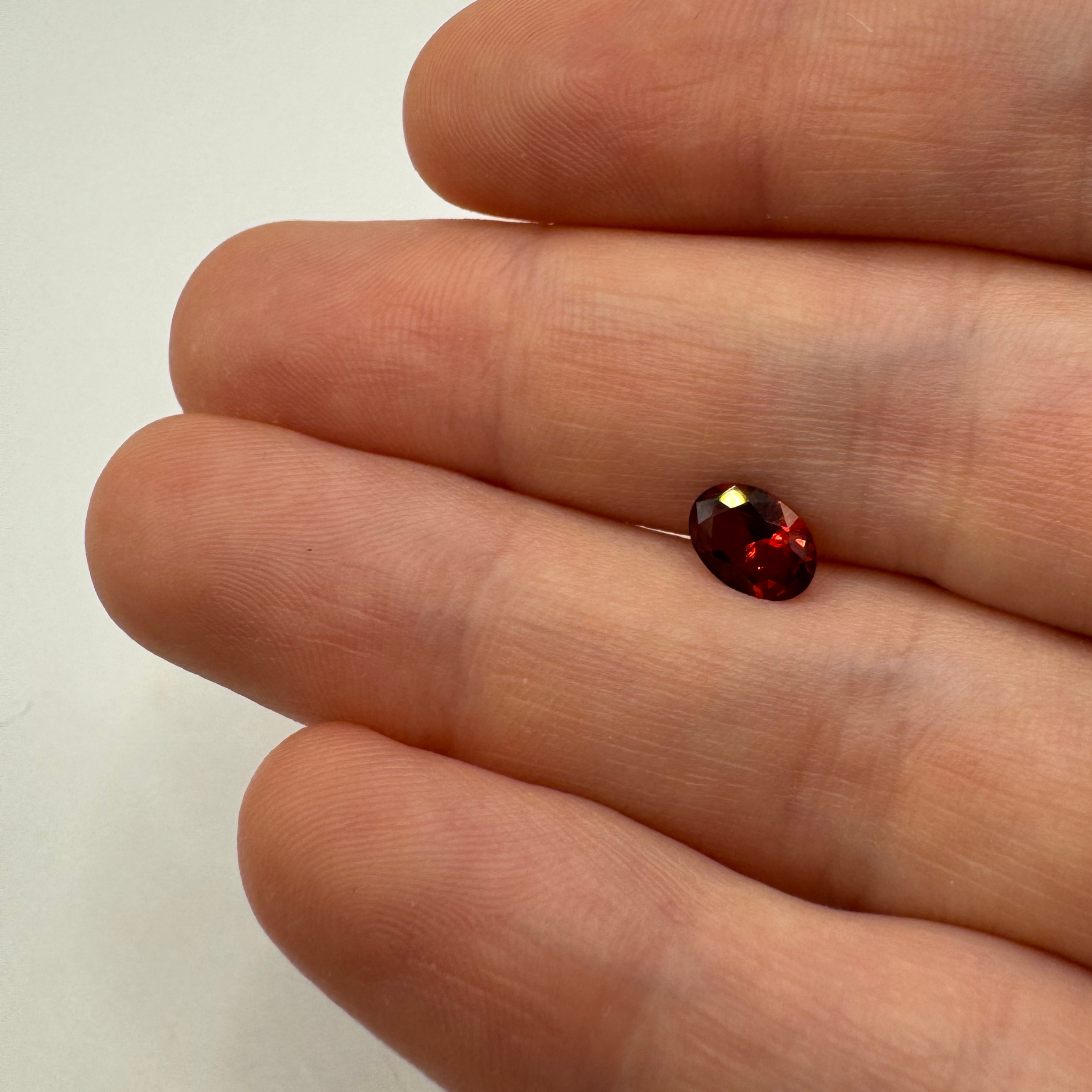 5x7mm high-quality cast-in-place lab-grown nano crystal in an oval shape, designed for unique lost wax casting and carving in jewellery making.