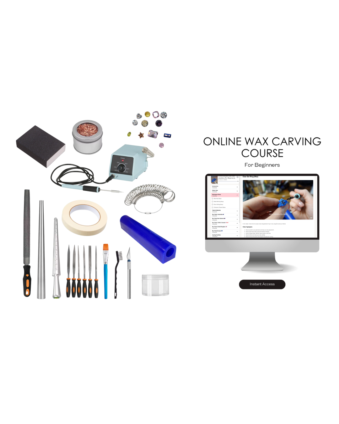 lost wax casting kit for beginners and online course bundle from metal bones