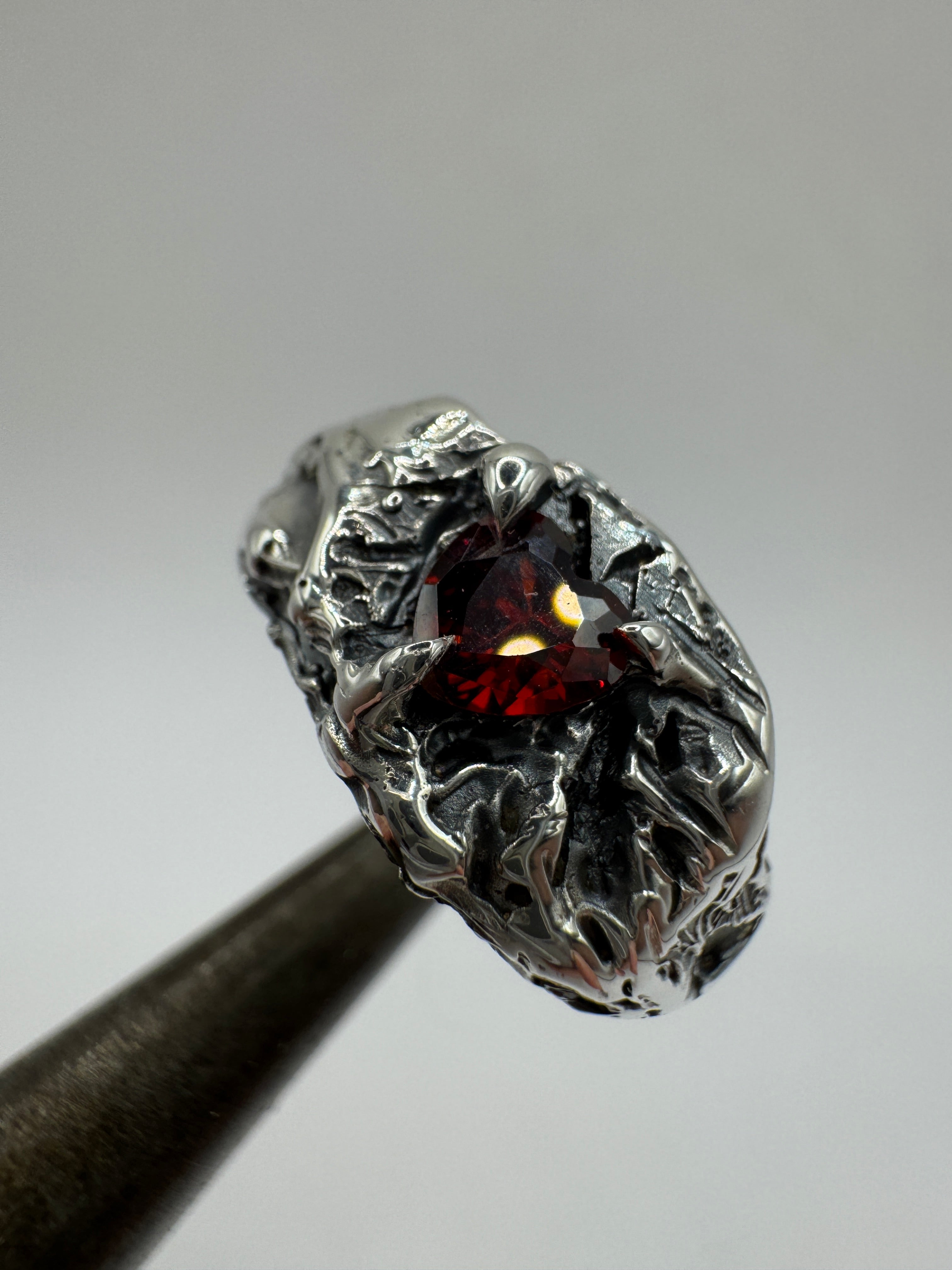 sterling silver gothic ring